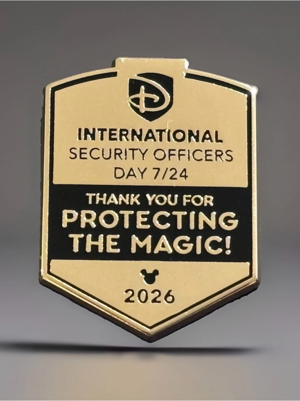 Official Disney Cast Exclusive Pin • 2026 Security Officer Appreciation • New